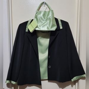 Woman's two piece blazer with matching purse
